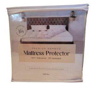 Waterproof Mattress Protector Bamboo Pad Cover Full Size Oeko-Tex Deep Pockets